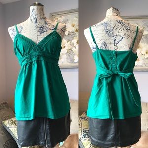 Babydoll tank top with bow tie